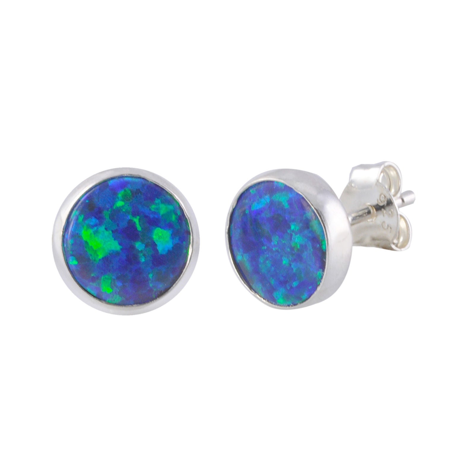 Blue opal 2025 earrings silver