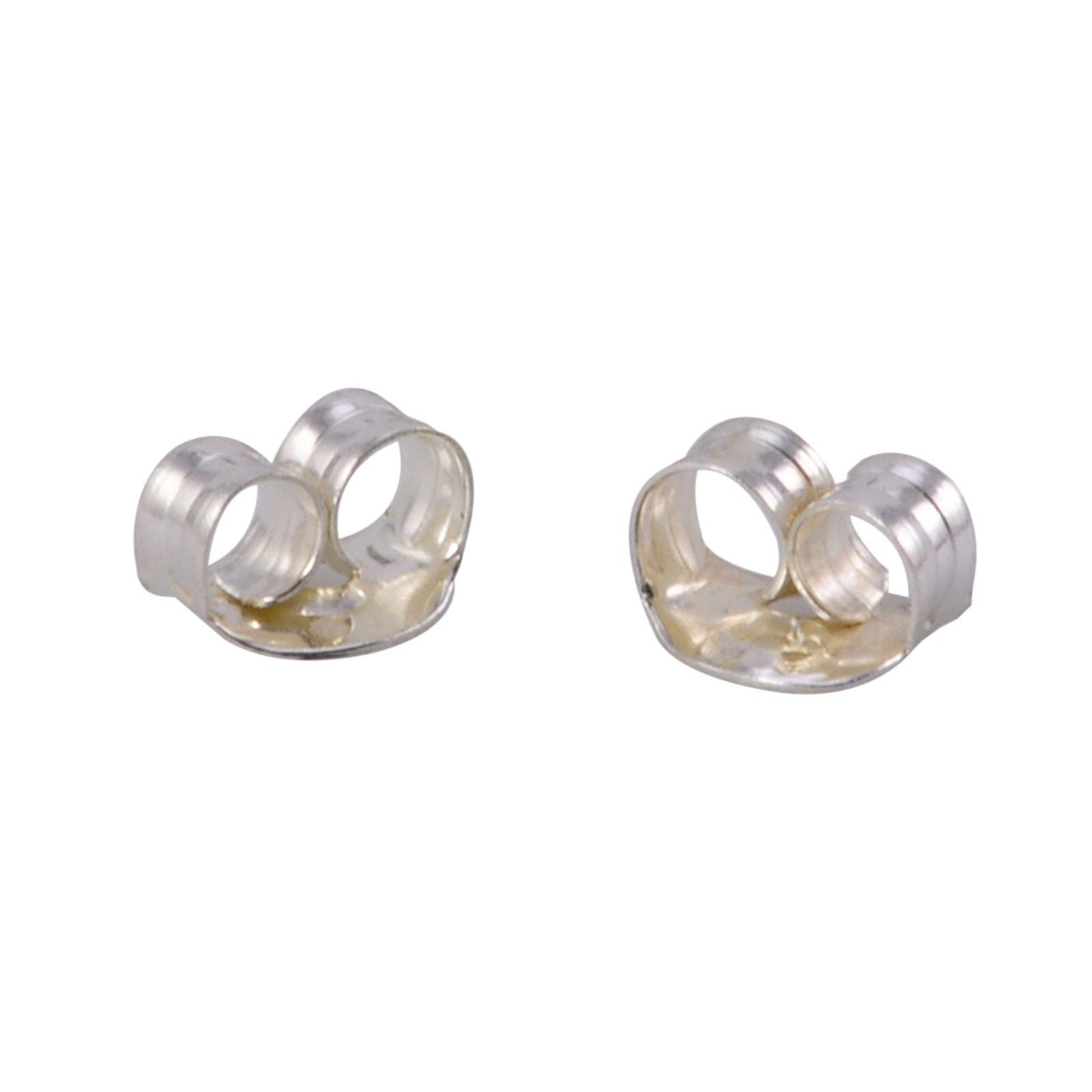 100 PCS Sterling Silver Earring Backs, Medium Butterfly Clutch, Replacement Earring  Backs Sterling Silver 925 