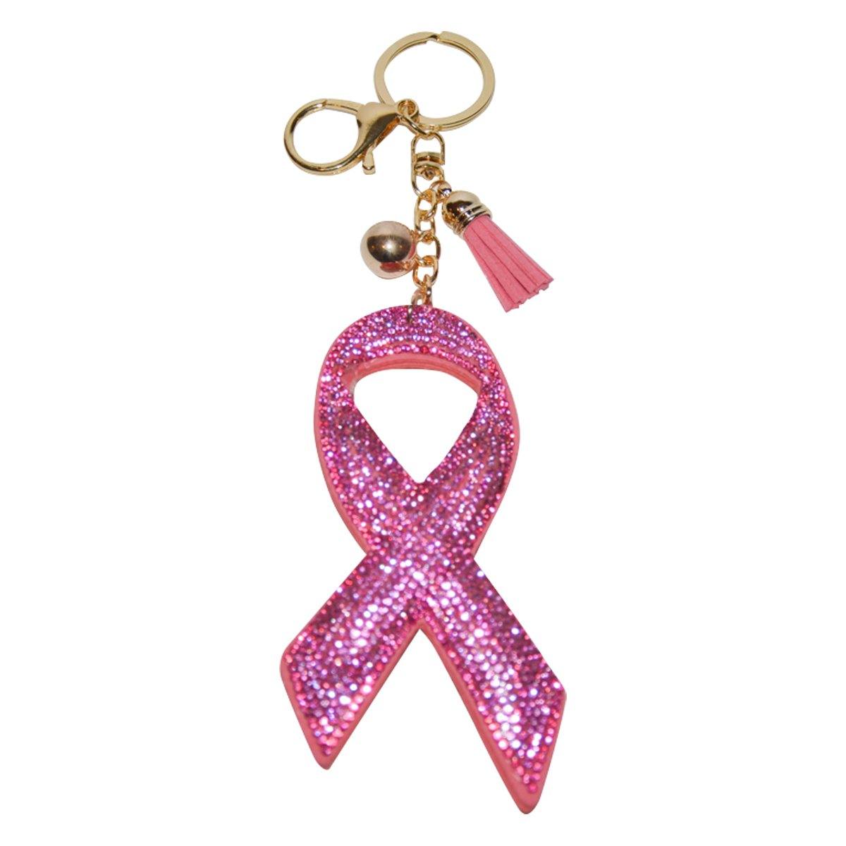 Ornazy 40-Piece Breast Cancer Awareness Charms - Pink Ribbon Jewelry Making Supplies
