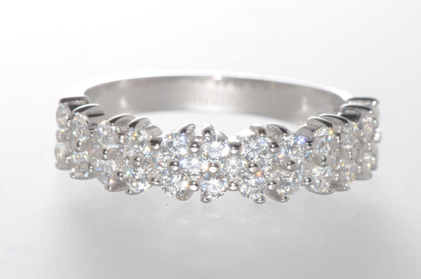 925 Sterling Silver Cubic Zirconia Micropave Set CZ Ring 5mm Wide Band - Jewelryland.com