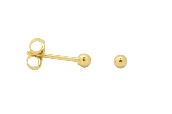 10k Yellow Gold Ball Stud Earrings For Kids 2mm-7mm - Jewelryland.com