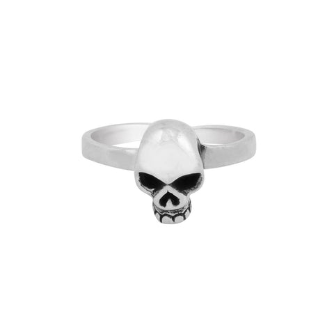 Sterling Silver Adjustable Toe Ring Skull - Jewelryland.com
