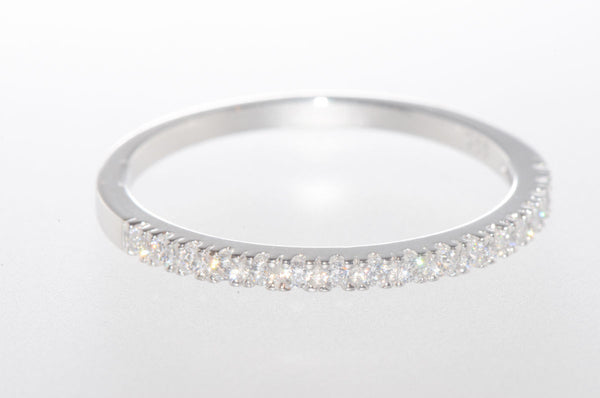 925 Sterling Silver Women's CZ Ring 2mm Cubic Zirconia Band - Jewelryland.com