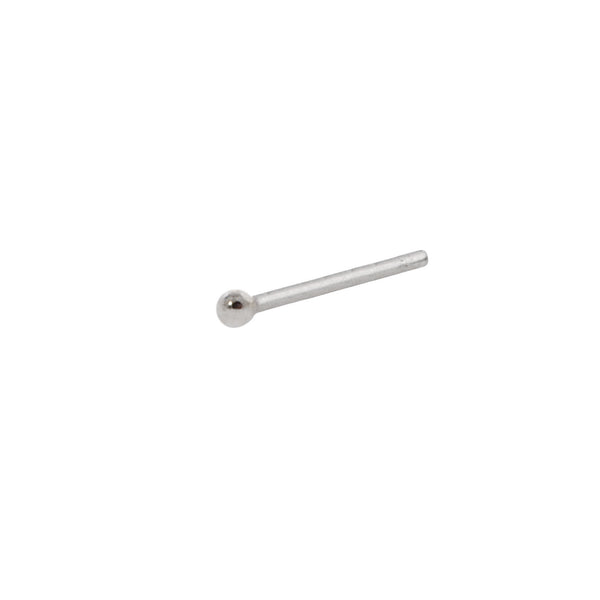 Sterling Silver Tiny Ball Nose Stud Nose Pin 2mm - Jewelryland.com