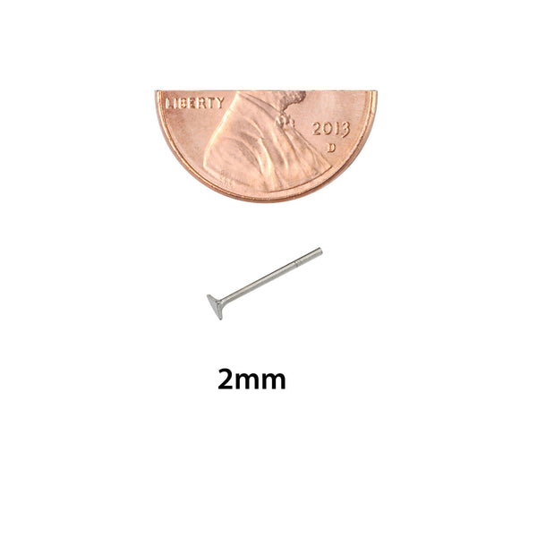 Sterling Silver Tiny Triangle Nose Stud Nose Pin - Jewelryland.com