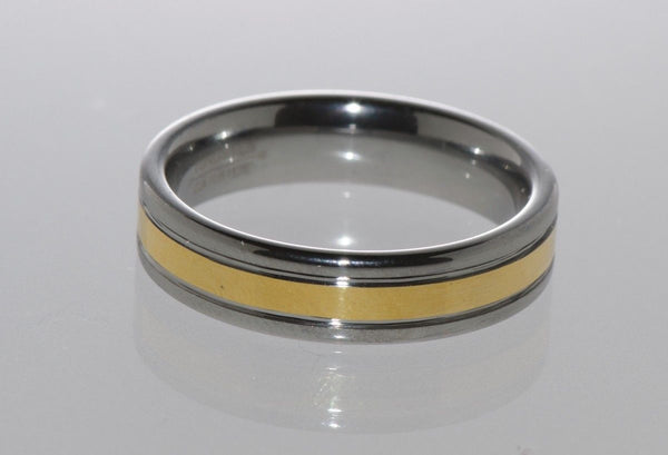 Mens Tungsten Ring Wedding Band Double Grooved 6mm - Jewelryland.com