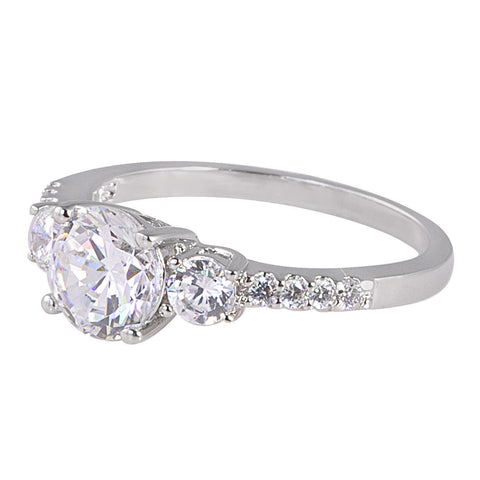 Women's Ring CZ Cubic Zircon 1.25ct 925 Sterling Silver - Jewelryland.com