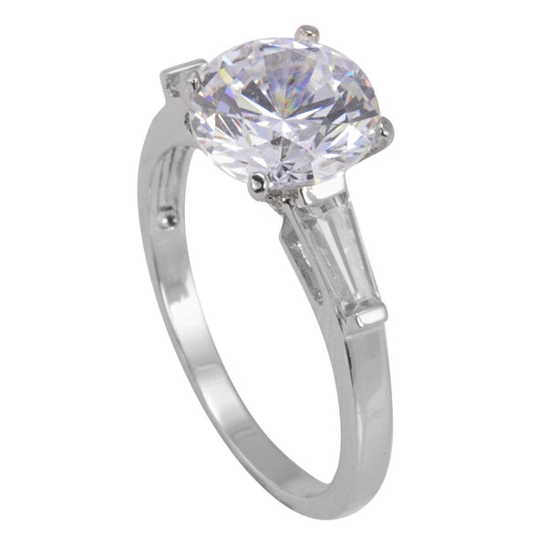2.5ct Cubic Zirconia Solitaire CZ Ring 925 Sterling Silver - Jewelryland.com