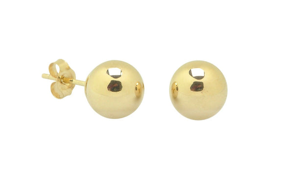 10k Yellow Gold Ball Stud Earrings For Kids 2mm-7mm - Jewelryland.com