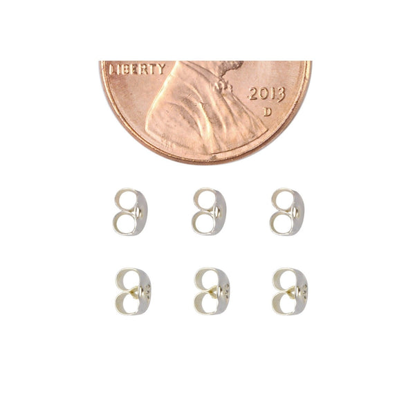  Fashewelry 20Pcs 925 Sterling Silver Bullet Clutch Earring  Backs Replacements Metal Ear Nuts Safety Earring Stoppers for Post Stud  Earrings Jewelry Making Accessories 4x3mm : Clothing, Shoes & Jewelry
