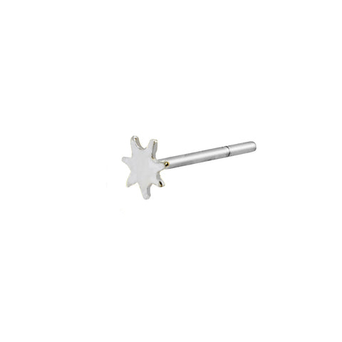 Sterling Silver Star Nose Stud Nose Pin 4mm - Jewelryland.com