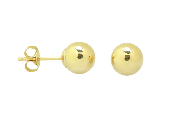 10k Yellow Gold Ball Stud Earrings For Kids 2mm-7mm - Jewelryland.com