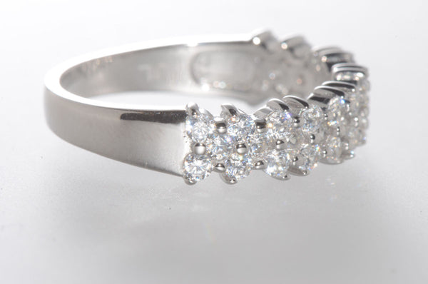 925 Sterling Silver Cubic Zirconia Micropave Set CZ Ring 5mm Wide Band - Jewelryland.com