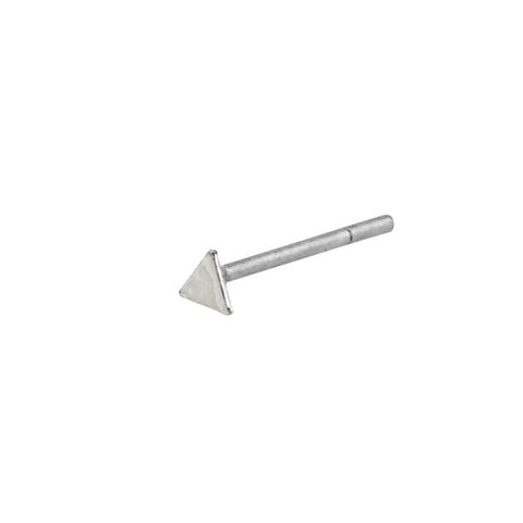 Sterling Silver Tiny Triangle Nose Stud Nose Pin - Jewelryland.com