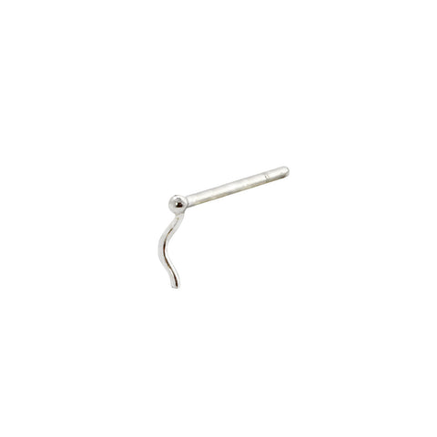 Sterling Silver Sperm Nose Stud Nose Pin - Jewelryland.com