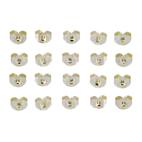 .925 Sterling Silver Replacement Earring Backs Clutches Friction Backs - Jewelryland.com