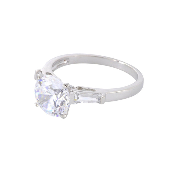 2.5ct Cubic Zirconia Solitaire CZ Ring 925 Sterling Silver - Jewelryland.com