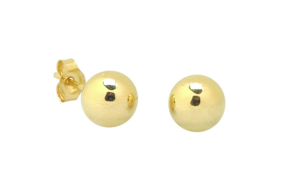 10k Yellow Gold Ball Stud Earrings For Kids 2mm-7mm - Jewelryland.com