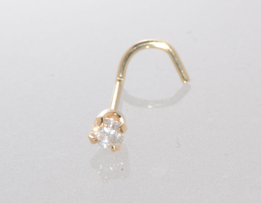 Genuine diamond hot sale nose stud