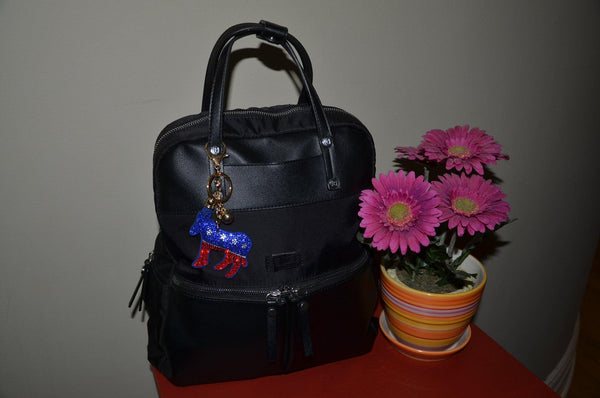 Democrat Donkey Key Chain for Women Purse Charm Backpack Charm - Jewelryland.com