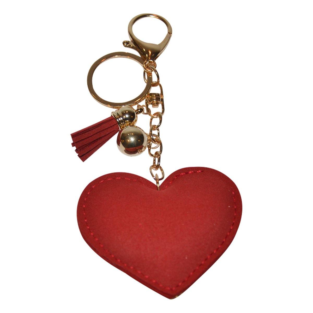  Small Blessed Be Heart Bag Charm Keychain with Gift Pouch :  Automotive