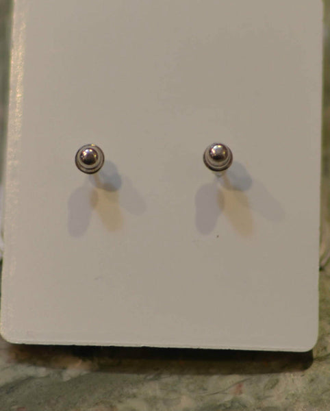 Sterling Silver Dolphin Stud Earrings Screw Back Red Eyes CZ Cubic Zirconia - Jewelryland.com