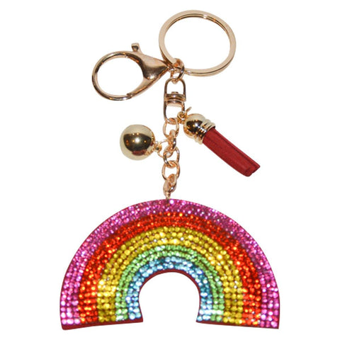 Rainbow Key Chain for Women Purse Charm Backpack Charm - Jewelryland.com