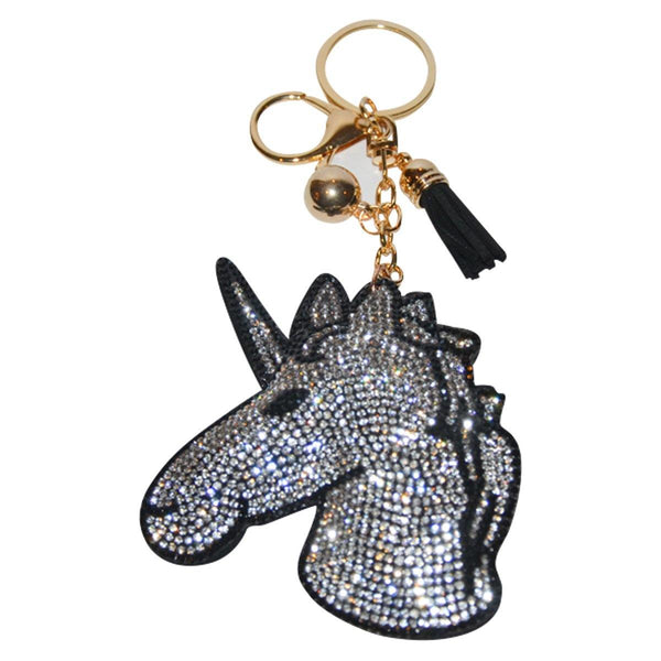 Unicorn Key Chain for Women Purse Charm Backpack Charm - Clear - Jewelryland.com
