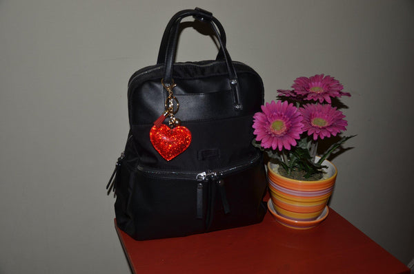 Red Heart Keychain for Women Purse Charm Backpack Charm - Jewelryland.com