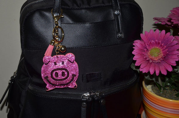 Pink Pig Key Chain for Women Purse Charm Backpack Charm - Jewelryland.com
