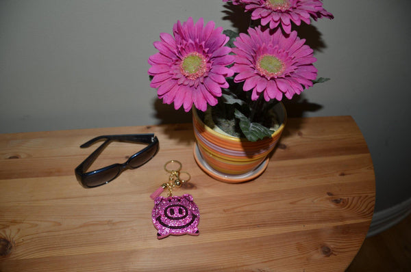 Pink Pig Key Chain for Women Purse Charm Backpack Charm - Jewelryland.com