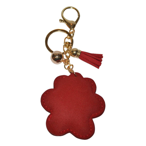 Paw Print Keychain for Women Dog Purse Charm Backpack Charm - Red - Jewelryland.com